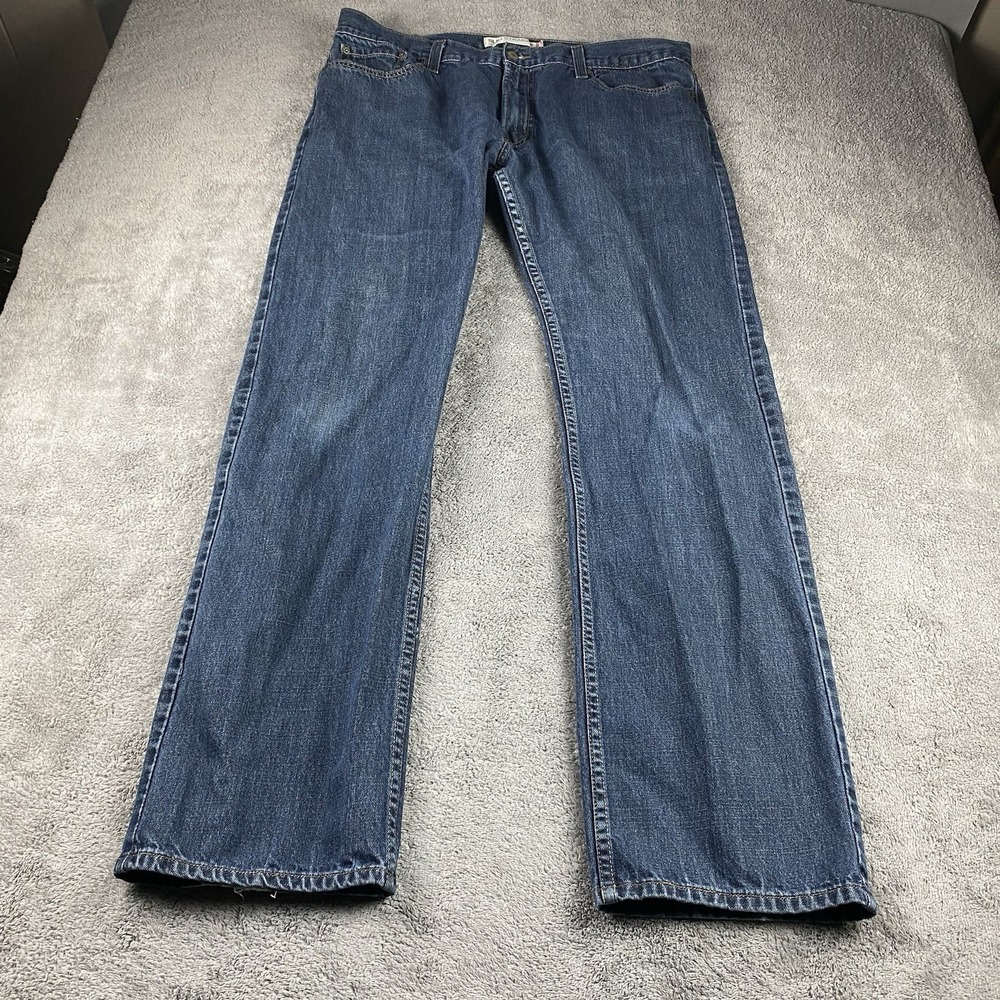 Levis 514 Slim Straight Leg Jeans Mens‎ 40x36 Blue Medium Wash Mid Rise VTG
